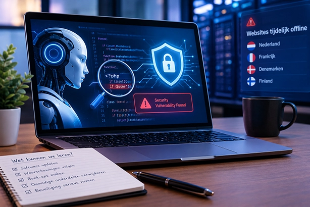 AI ontdekt ernstige beveiligingslekken: websites tijdelijk offline na waarschuwing